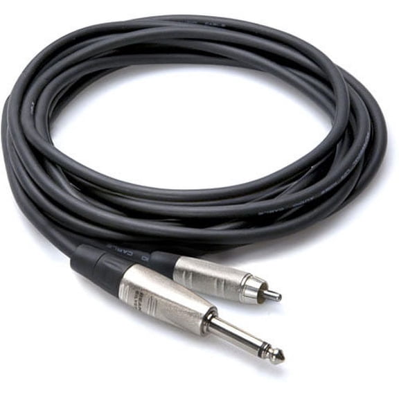 Hosa HPR-015 - PRO CABLE 1/4" TS - RCA 15FT