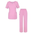 thumbnail image 1 of A ADAR Women's V-Neck Scrub Set, Elastic Pull-On Pants,, 1 of 7