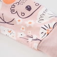 thumbnail image 6 of BOOMNY 2Pcs Girls Outfit Sets Bunny Graphic Long Sleeve Sweatshirts Pants Sets for Kids Comfy Clothing Set, 6 of 9
