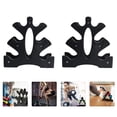 thumbnail image 1 of OULII 2pcs Small Weight Rack Black PP Compact Support for Exercise Area, 1 of 8
