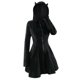 thumbnail image 1 of Vestido largo con cordones y mangas largas para mujer: vestido mini ajustado en dos tonos contrastantes, poliéster, estilo casual chic, apto para todas las estaciones, 1 of 7