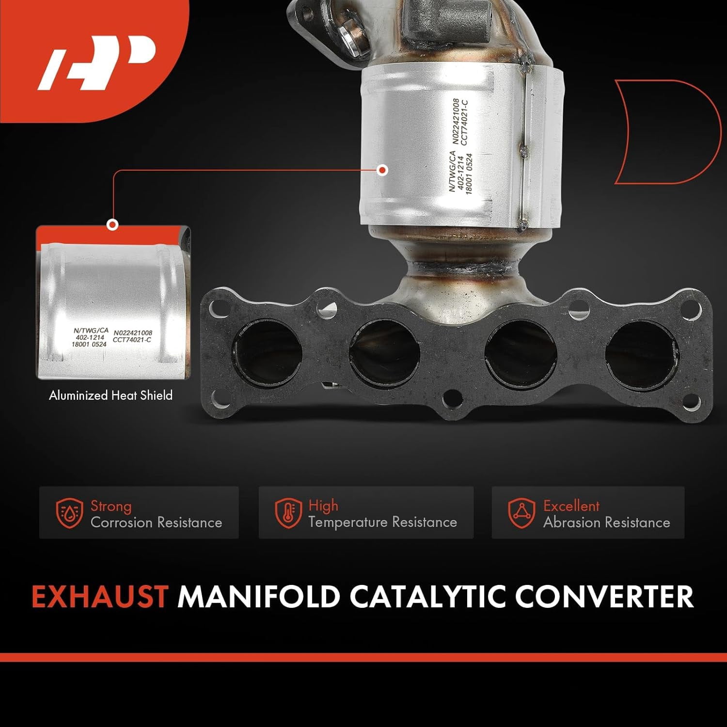 A-Premium Exhaust Manifold Catalytic Converter with Gasket Kit Direct-Fit Compatible with Hyundai Sonata 2015-2019 2.4L & Kia Optima 2016-2020 2.4L, E.P.A. Compliant, Replace# 285102GAV0