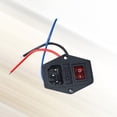 thumbnail image 2 of 10A 250V Prise de Courant de Commutateur d'Alimentation avec la Prise Rouge de Module Fusionnée de Commutateur de Triple Bascule pour des Pièces d'Imprimante 3D, 2 of 7