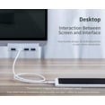 thumbnail image 3 of ORICO Powered USB Hub Type C to USB 3.0 Adapter with 4 USB 3.0 Ports Aluminum Clamp Design for Desktop, 3 of 6