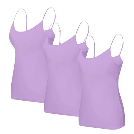 Ukumplol Tank Top for Womensleeveless Tops for Womenwomens Summer Tops Summer Tops Tank Top Yoga Gym Sleeveless Camisole Plus Size Underwear with Chest Pad S 6xlcute Tops for Women Purple 2XL