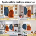 thumbnail image 6 of Boho Geometric Kitchen Curtains 72 Inch Length, Farmhouse Abstract Retro Stripes Motifs Grommet Top Bedroom Living Room Curtains, Light Filtering Cafe Curtain Drapes 2 Panels Set 104''x72'', 6 of 9