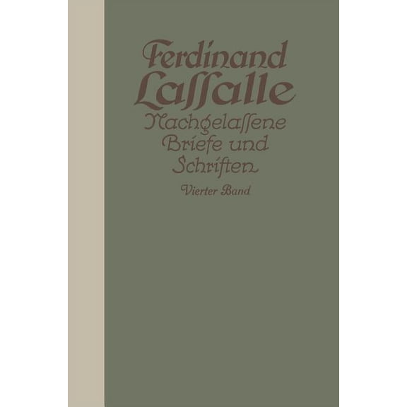 Lassalles Briefwechsel Mit Gräfin Sophie Von Hatƶfeldt, (Paperback)