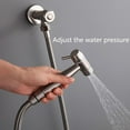 thumbnail image 3 of Handheld Bidet Sprayer for Toilet Brass Brushed Bathroom Cloth Diaper Sprayer Set with Single Cold Water, Wall Mounted Toilet Bidet Sprayer Kit for Feminine Hygiene, 3 of 6