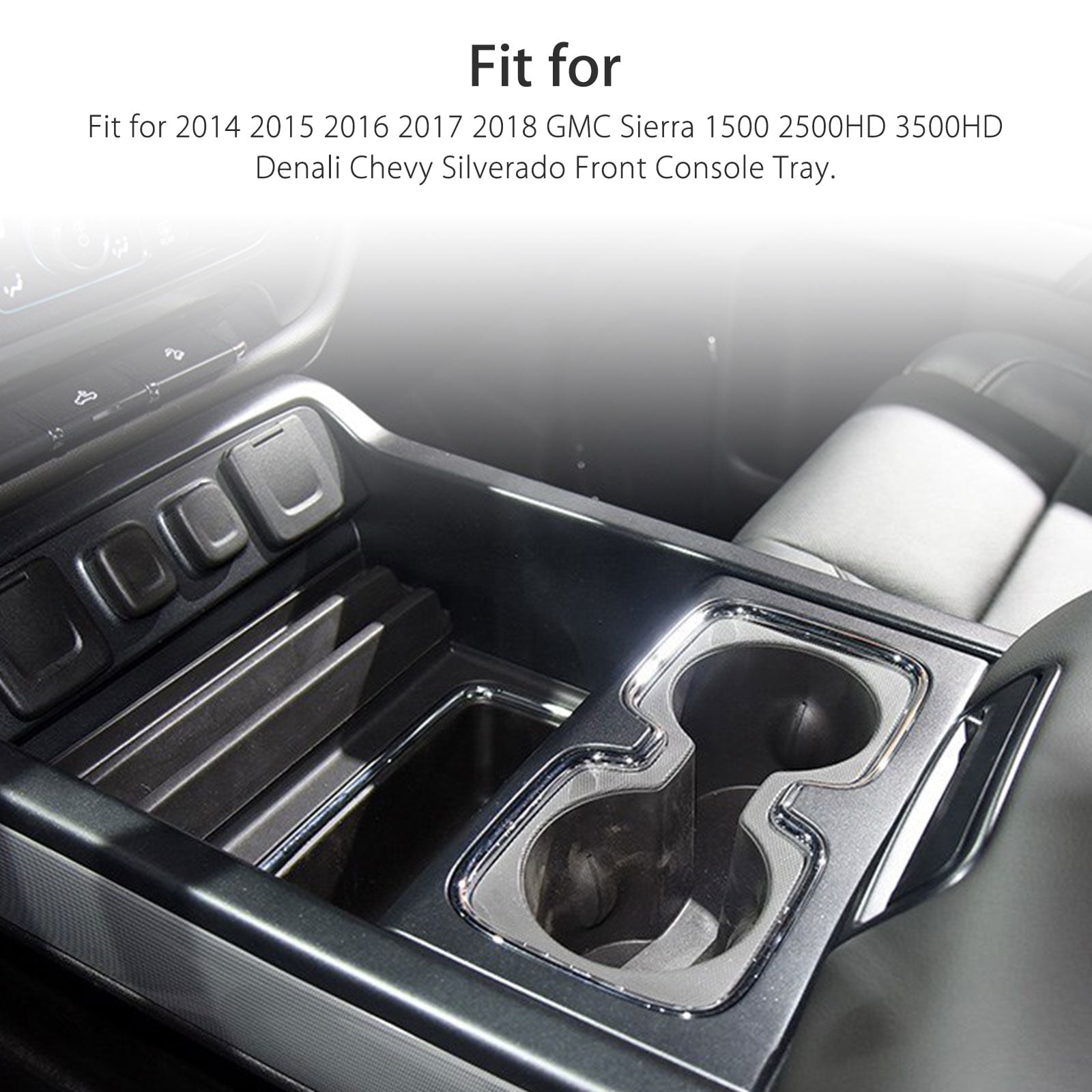 Interior Accessories Center & Floor Consoles Black Center Console