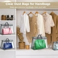 thumbnail image 3 of 12 Pcs Purse Storage Organizers, 4-Sizes Clear Dust Bags for Handbags, Transparent Storage Bags with Zippers and Handles, Dust-proof Purse Protectors, Hanging Dust Cover Bags for Closet, 3 of 7