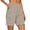Khaki #13, variant on Women's Bermuda Shorts Above Knee Length Shorts Summer 2026 Baggy Beach Short Straight Leg Elastic High Waisted Lounge Short Pants with Pockets Beige S