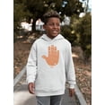 thumbnail image 2 of Astro Palmistry - Zodiac Hand Emoji Art Design Youth's Hoodie, 2 of 4