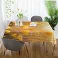 thumbnail image 6 of 60x108 Inch Tablecloth Polyester Square Tablecloth for Home Kitchen Dinner Decor Yellow Flower Field, 6 of 9