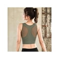 thumbnail image 5 of Magazine Women Breathable Mesh Sports Bras Shockproof Padded Athletic Running Bra Solid Seamless Fitness Yoga Sport Tops Vest, 5 of 8