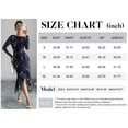 thumbnail image 4 of NAYTOAO Women's Spring Wedding Guest Dress 2026 Long Sleeve Ruched Bodycon Floral Ruffle Cocktail Party Maxi Dresses, 4 of 9