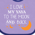 thumbnail image 4 of Inktastic I Love My Yaya to the Moon and Back Boys or Girls Baby Bib, 4 of 4