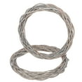 thumbnail image 4 of Miangastore Creative Woven Circle for Decor Grey Synthetic Material Perfect for Christmas DIY 2 Pieces 11.8 Inches, 4 of 8