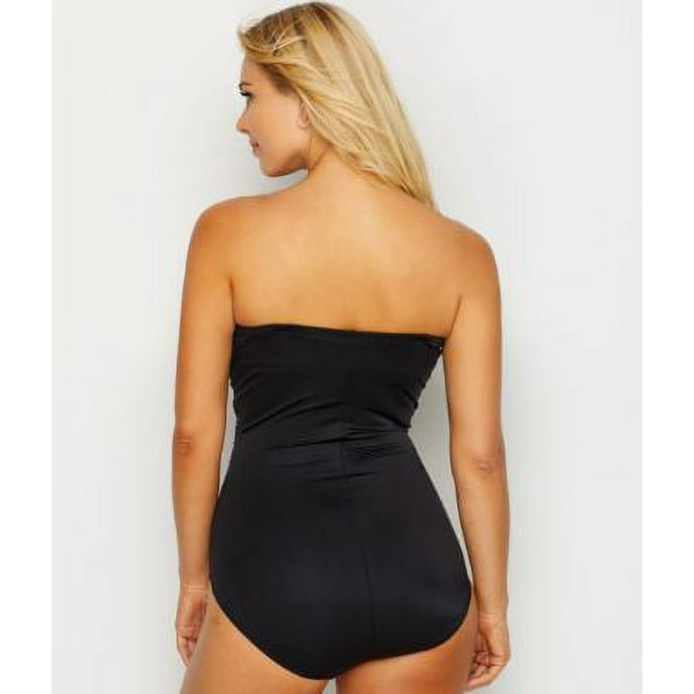 Rock Solid Madrid Bandeau Underwire One-Piece Swimsuit