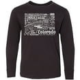 thumbnail image 3 of Inktastic Colorado Word Salad- state outline Long Sleeve Youth T-Shirt, 3 of 5