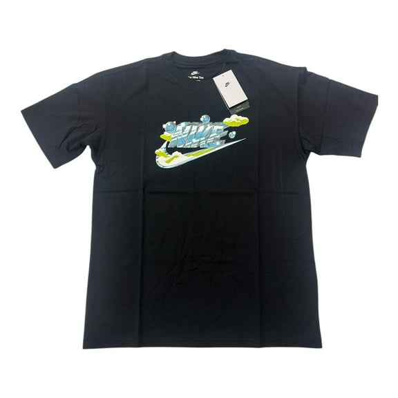 Nike Max90 T-Shirt Black Men?s FZ7968-010 Oversized Fit Soft Cotton Tee