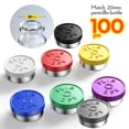 thumbnail image 2 of 100PCS 20mm Aluminum-Plastic Flip Top Caps for Glass Vial Purple, 2 of 3