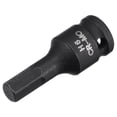 thumbnail image 1 of Unique Bargains 6mm Impact Hex Bit Socket, 1/4' Square Drive 35mm Length CR-MO Metric Sizes, 1 of 5