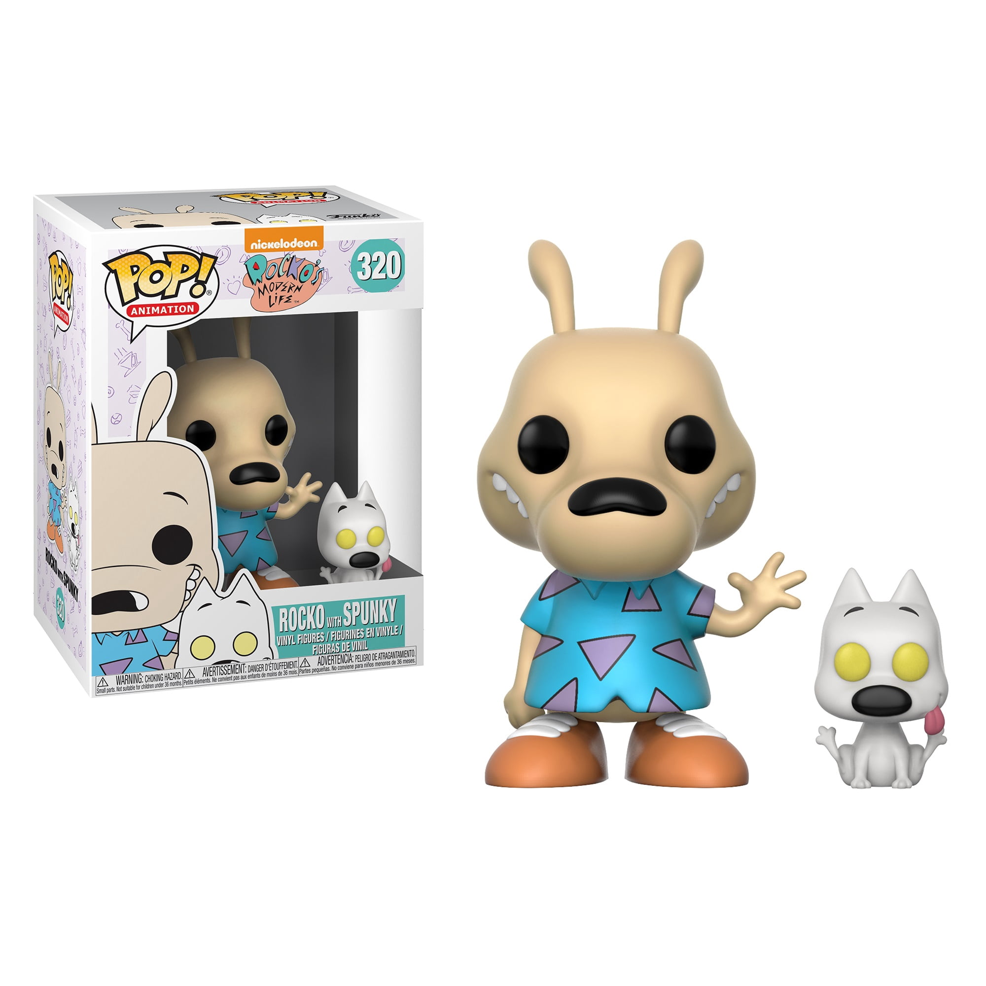 Funko pop 320 ロッコーのモダンライフ ロッコー&スパンキー FUNKO POP! TELEVISION: Modern Life - Rocko & Spunky - Walmart.com