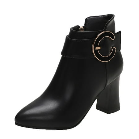 

Women Pointed Toe High Heel Back Zipper Fashion Party Shoes