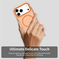 thumbnail image 7 of Allytechgroup for Apple iPhone 16 Pro Protective Case, [Compatible with Magsafe] Magnetic Back Cover PC+TPU Anti-Scratch Shock-Absorbent Anti-Fingerprint Matte Lightweight Non-Slip, Orange, 7 of 7