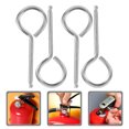 thumbnail image 4 of 100pcs Fire Extinguisher Lock Pin Stainless Steel Pull Pin Replacement Safety Pin Supply, 4 of 8