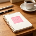 thumbnail image 6 of Hyknon Sticky Notes 3x3 Inch, 100 Sheets/Pad Self-Stick Pads Pastel Solid Color Sticky Note, Recyclable Stickers Note Tabs, Easy to Post Removable Reminder Labels for Home Office Daily, Pink, 6 of 7