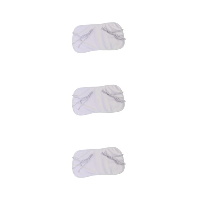 Youkk Compresse d'Huile de Ricin Thérapeutique Paquet Sac d'Huile de Ricin Facile à Utiliser Paquet d'Huile de Ricin Confortable Emballage Blanc 45 x 25cm 3Ensemble