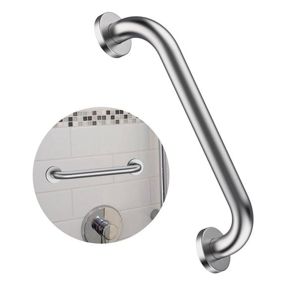 12 Inch Brushed Nickel Stainless Steel Bathroom Grab Bar