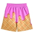 thumbnail image 4 of Shadoumai Short Pants for Boys Animal Print Elastic Waistband Cotton School Sport Shorts Fashionable Sports Shorts Shorts for Summer Kids, 4 of 4