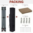 thumbnail image 4 of ABCCANOPY 8 ft x 8 ft Easy Pop up Outdoor Portable Instant One Push Function Canopy Tent with Air Vent, Khaki, 4 of 8