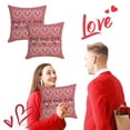 thumbnail image 5 of Harpi Decorative Throw Pillow Covers Clearance Valentine's Day Pillow Covers 18x18 Inch Set Of 2 White Hearts Decor Throw Pillow Covers Valentine's Day Cushion Case Decoration for Sofa Couch, 5 of 7