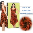 thumbnail image 5 of HAPPY BAY Women's Summer Loose A-Line House Wear Beach Dresses L-XL Tangerine, Tie Dye, 5 of 5