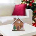 thumbnail image 2 of Felt Gingerbread House On Wooden Base - Set of 2, 2 of 3