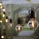 thumbnail image 1 of Brightown Cadena de luces para exteriores – Luces LED regulables conectables impermeables para patio de 50 pies con 25 bombillas de globo G40, todas las luces colgantes resistentes a la intemperie par, 1 of 5