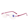 thumbnail image 2 of Gafas para presbicia con zoom inteligente ultra claro, doble luz, cerca y lejos, doble propósito, borde cortado, gafas para presbicia azules, 2 of 5