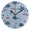 Black, variant on Whales Boats Waves Swimming Circles Round Wall Clock Silent Analog Battery Operated Black Pointer Home Decor 9.84" Diameter