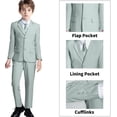 thumbnail image 2 of Boys' Suits Formal Tuxedo Slim Fit Boys Suit Set for Wedding Outfit Teen Boy Dress Clothes, 2 of 12