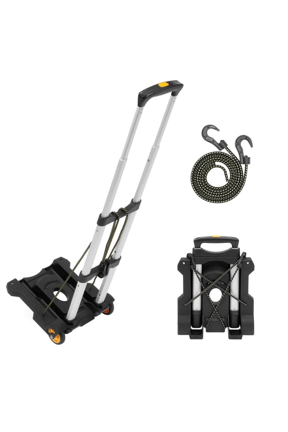 Premium Folding Luggage Cart, 77 LBS Capacity