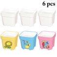 thumbnail image 2 of 6PCS Succulent Pot Creative DIY Blank Coloring Plastic Flower Pot Gardening Pot, 2 of 6