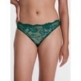 thumbnail image 2 of Joyspun Women's Lace Cheeky Panties, 3-Pack, Green Tropic/Terracotta/Black, Size S, 2 of 9
