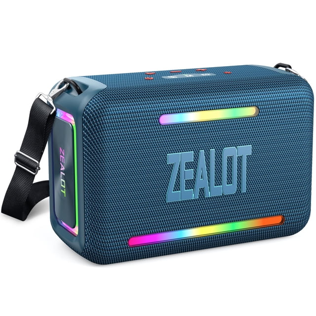 Altavoz Bluetooth ZEALOT de 120 W, inalámbrico, IPX6, LED impermeable