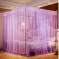 Sunjoy Tech 4 Corners Post Bed Curtain Canopy Bed Frame Canopies for