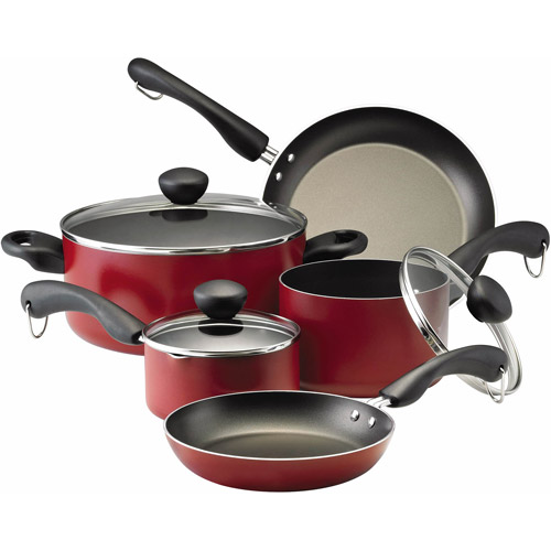 Farberware Easy Clean Dishwasher Safe Aluminum Nonstick Cookware Set, 12 Piece - image 2 of 8