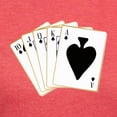 thumbnail image 3 of CafePress - Ace Spades Flush T Shirt - Womens Tri-blend T-Shirt, 3 of 4