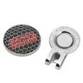 thumbnail image 3 of Marqueur de Balle de Golf Robuste Clip de Perceuse pour Visière de Golf Rouge, 3 of 8